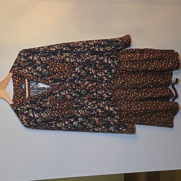 Anthropologie Maeve Marlie Button-Front Tunic Floral Long Sleeved Dress NWT - Picture 4 of 16